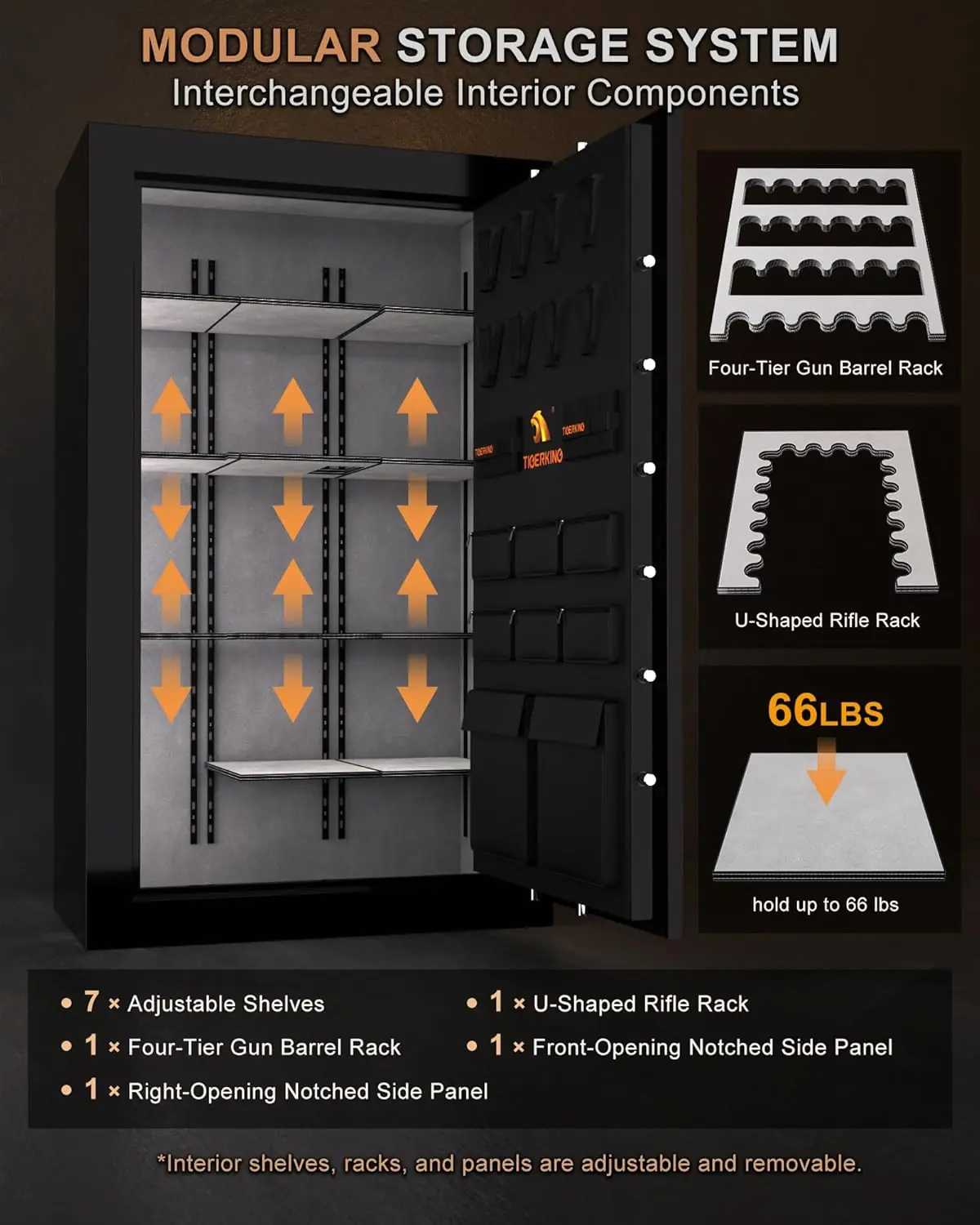 TIGERKING gun safe review features evaluated through real use