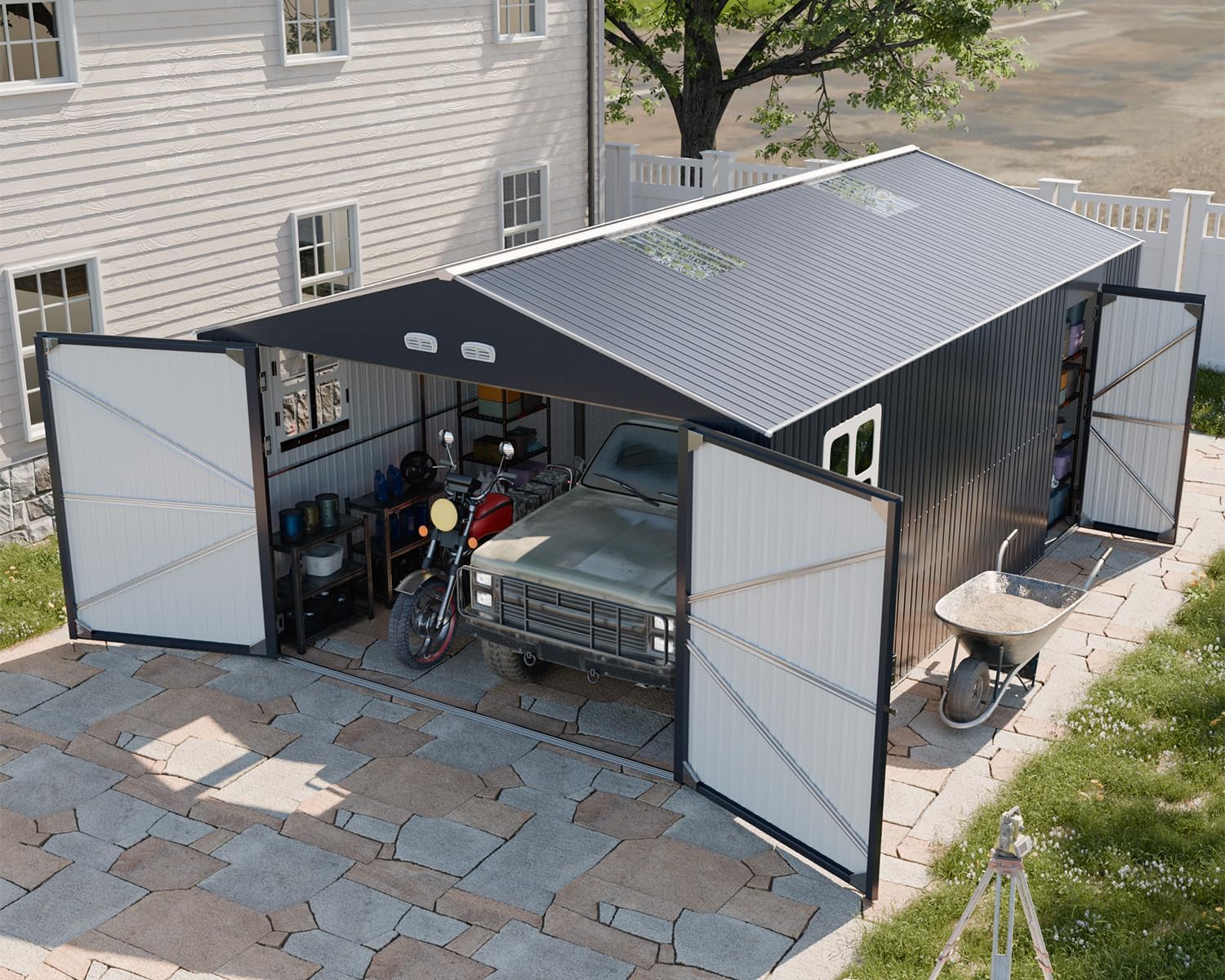 WACASA 13x20 metal garage shed review,WACASA metal garage shed review and rating,is WACASA 13x20 shed worth buying,WACASA garage shed review pros cons,WACASA shed review honest opinion,WACASA 13x20 metal shed review verdict during hands-on performance testing