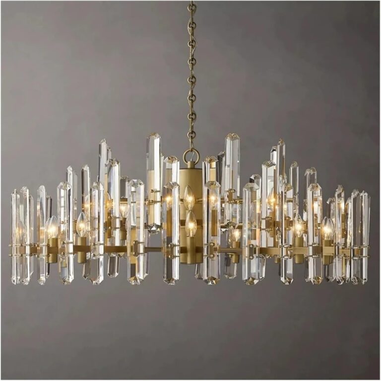 Image 1 of gold crystal chandelier review