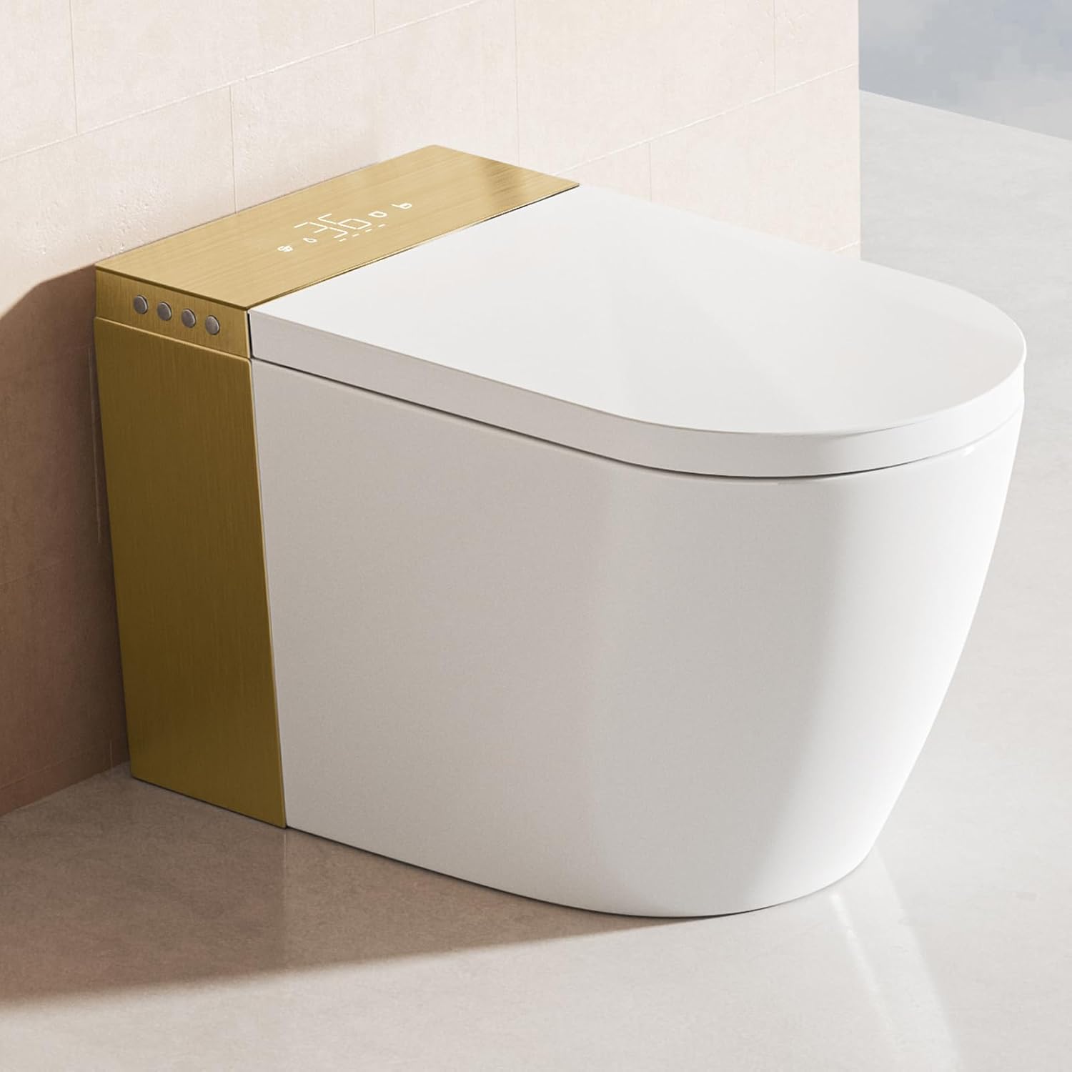 BONSAM smart toilet review build quality and materials close-up