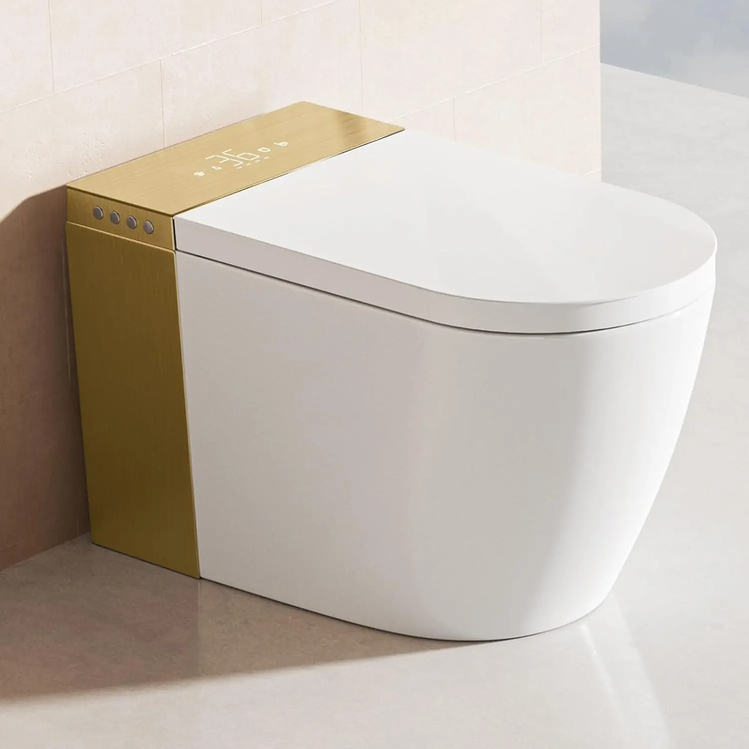 BONSAM smart toilet review build quality and materials close-up