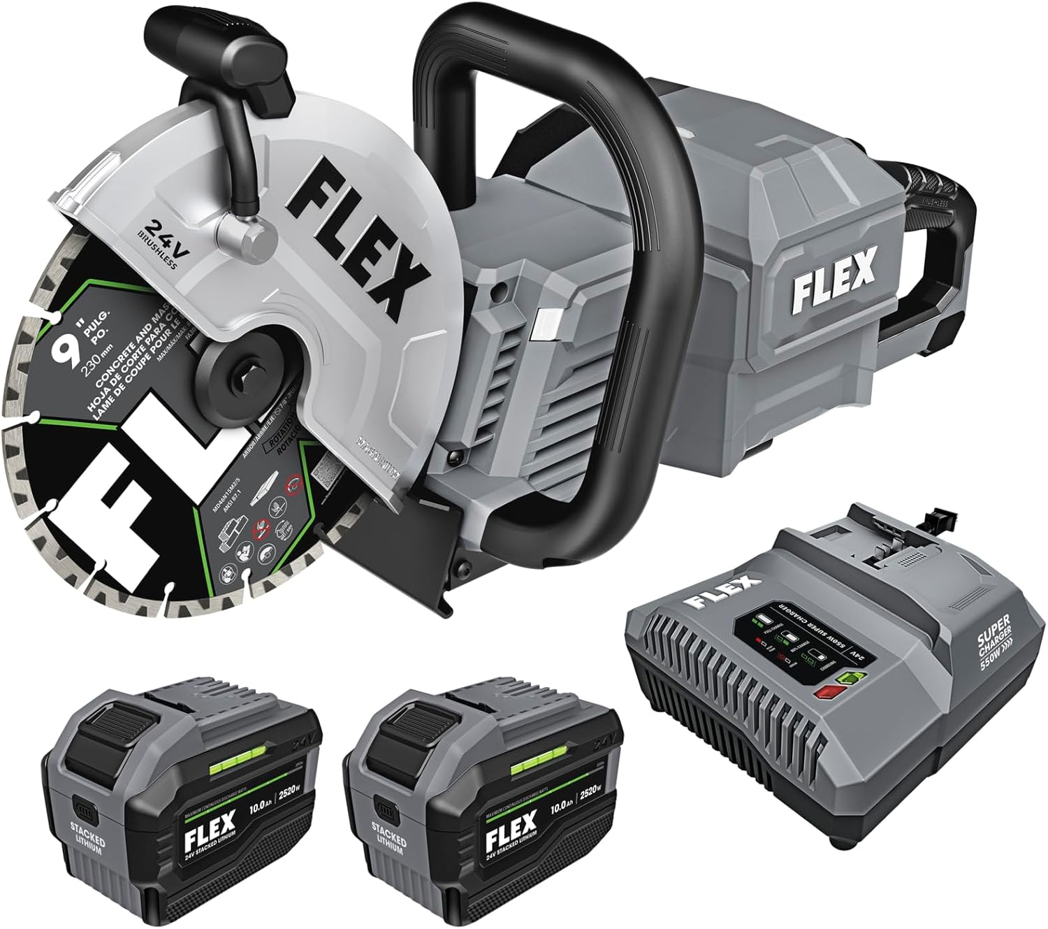 FLEX 24V cut off saw review unboxing — what is included in the package