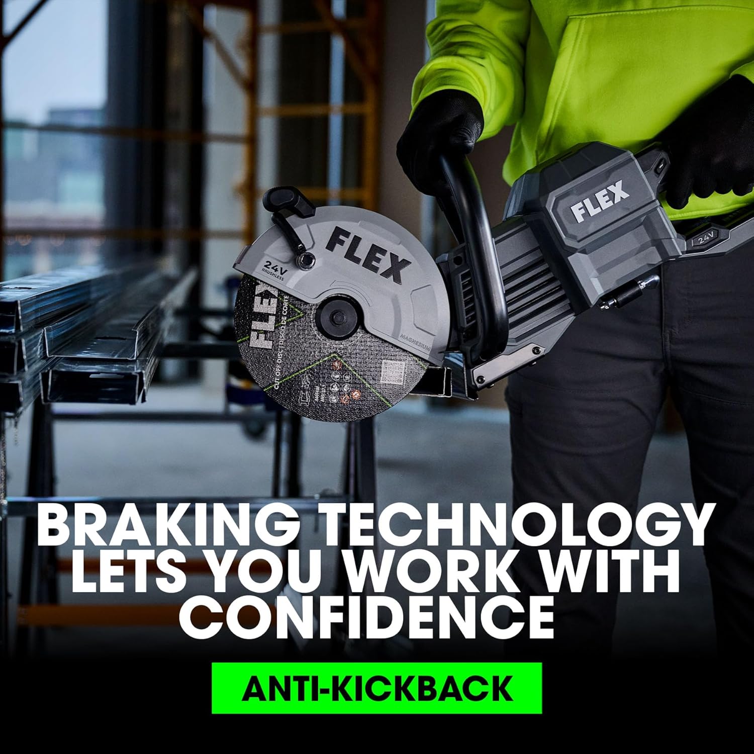 FLEX 24V cut off saw review features evaluated through real use