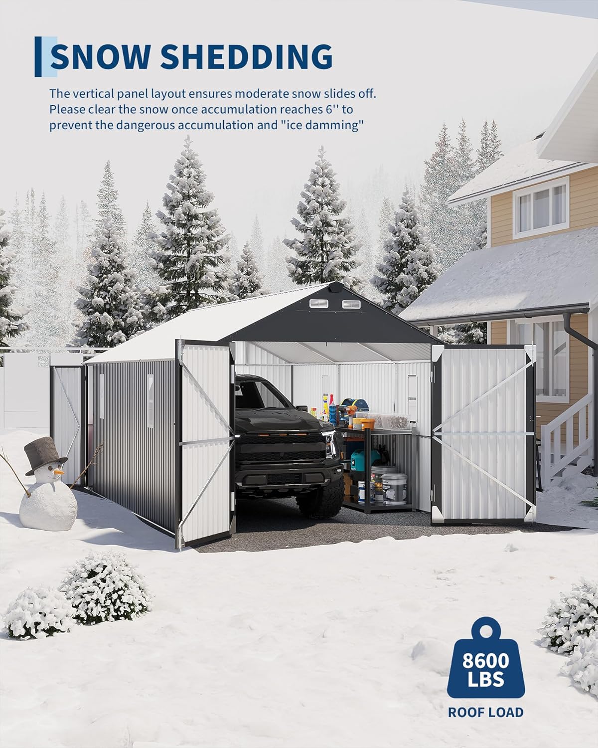 GarveeLife metal carport review, GarveeLife carport review and rating, GarveeLife 12x20 carport review pros cons, GarveeLife carport honest review, GarveeLife metal carport review verdict, is GarveeLife carport worth buying — vehicle parked inside during first week of use showing fit and finish