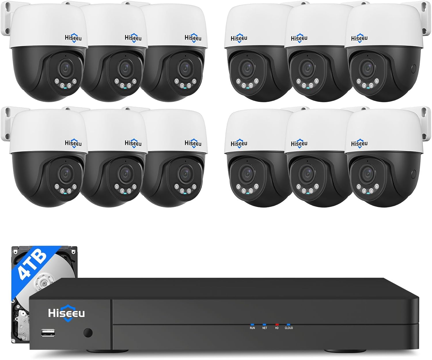 Hiseeu 5MP PTZ camera system review — full package contents
