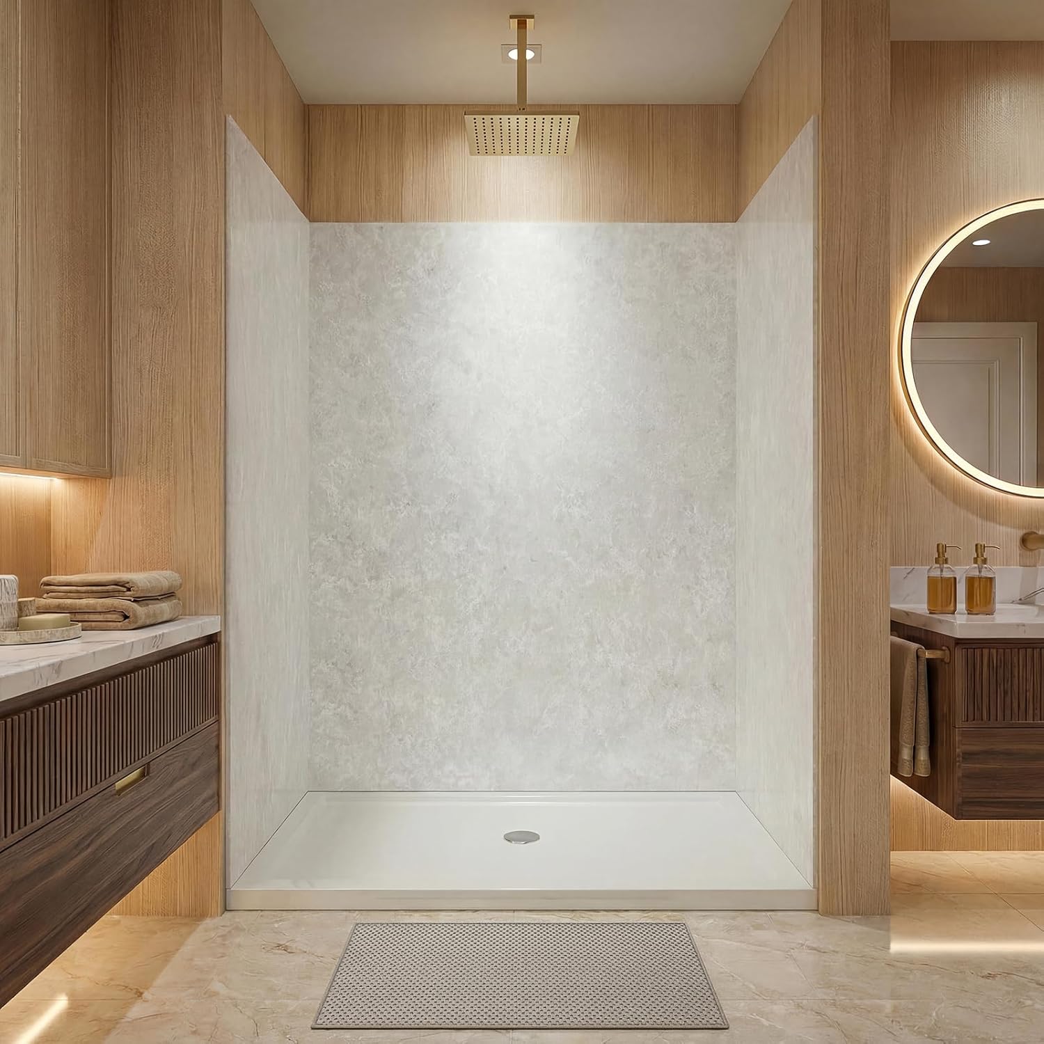 LarWorks shower wall panels review unboxing — what comes in the box