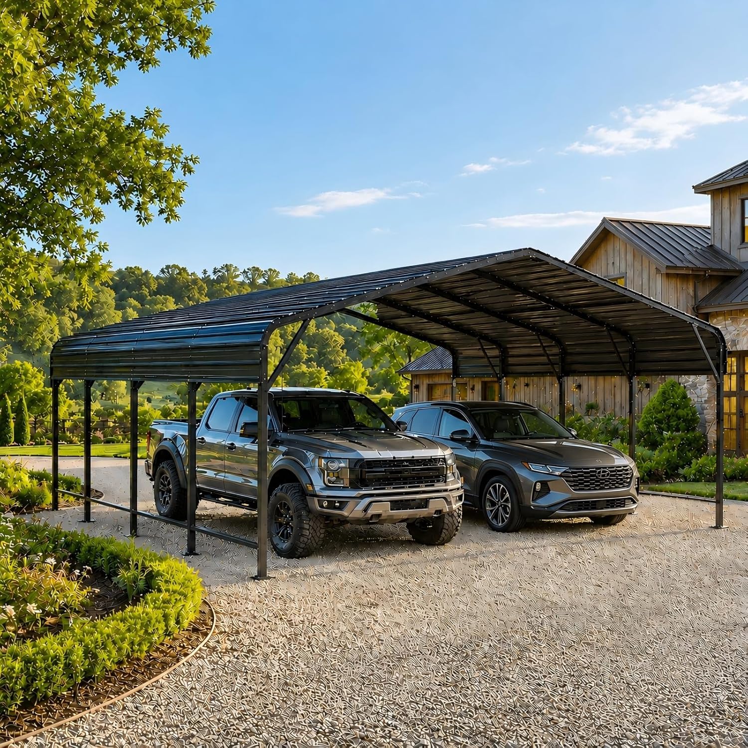 PABIMIA carport review 20x20 metal carport review and rating — unboxing what comes in the box