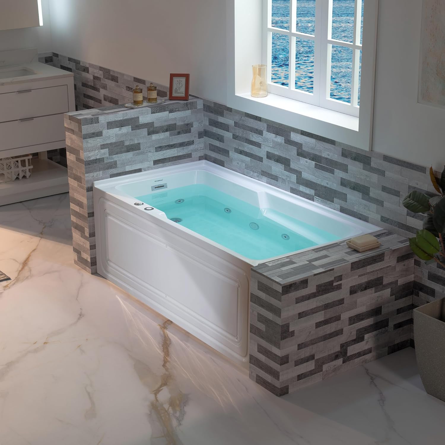 WOODBRIDGE whirlpool tub review,WOODBRIDGE BS6030L review and rating,is WOODBRIDGE jetted tub worth buying,WOODBRIDGE alcove tub review pros cons,WOODBRIDGE heated tub review honest opinion,WOODBRIDGE BS6030L review verdict — design and build quality detail
