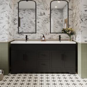 Image 1 of eclife 72 inch double sink vanity review
