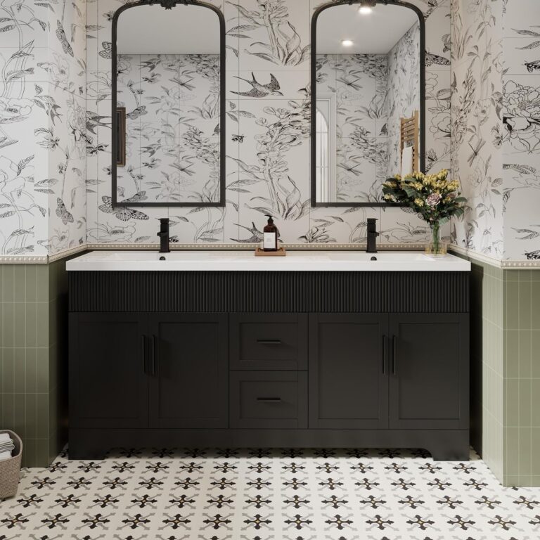 Image 1 of eclife 72 inch double sink vanity review