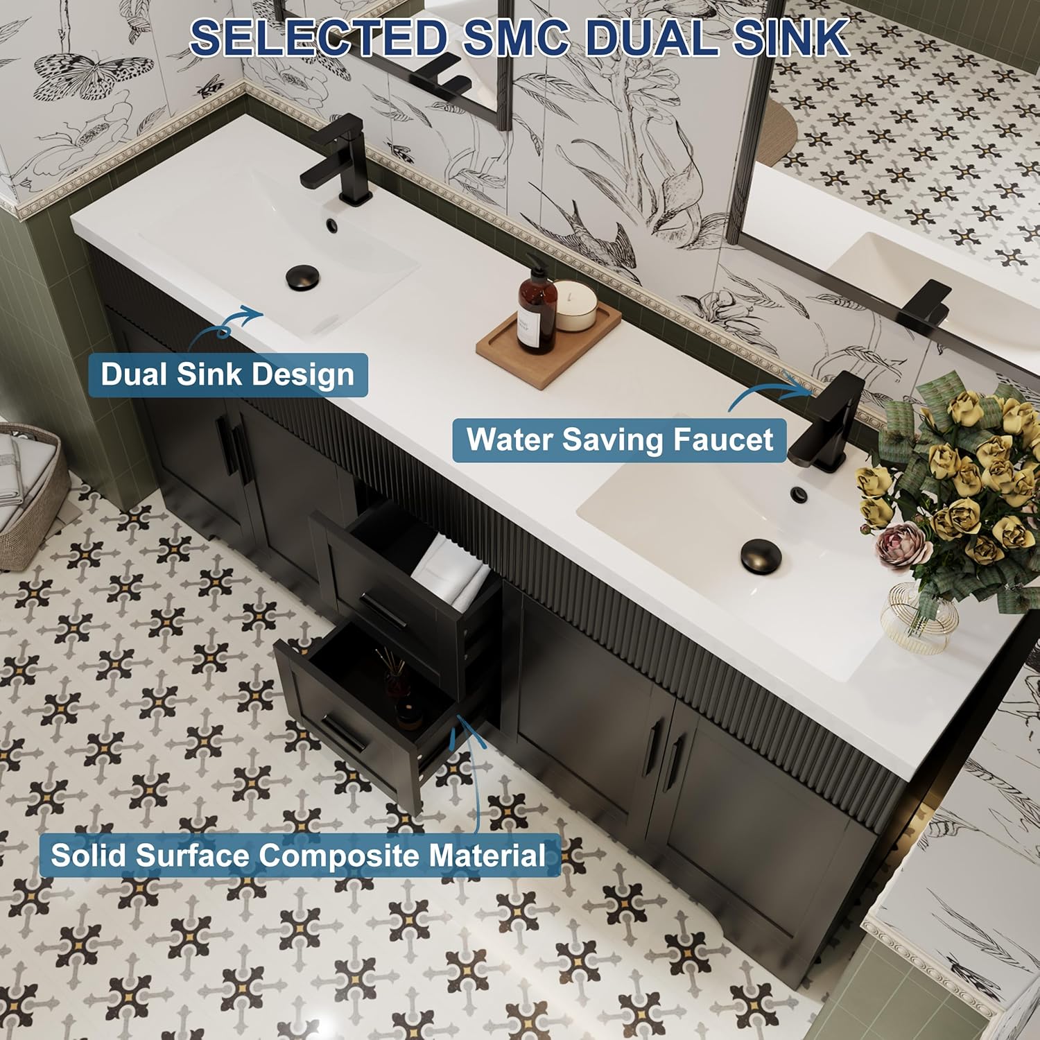 eclife 72 inch double sink vanity review - performance testing and real-world results in a family bathroom