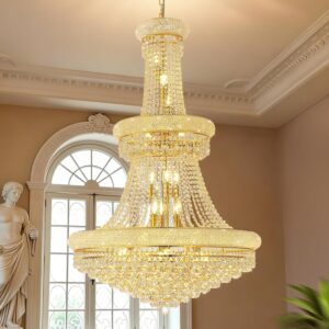 Image 1 of with light forward gold crystal chandelier review