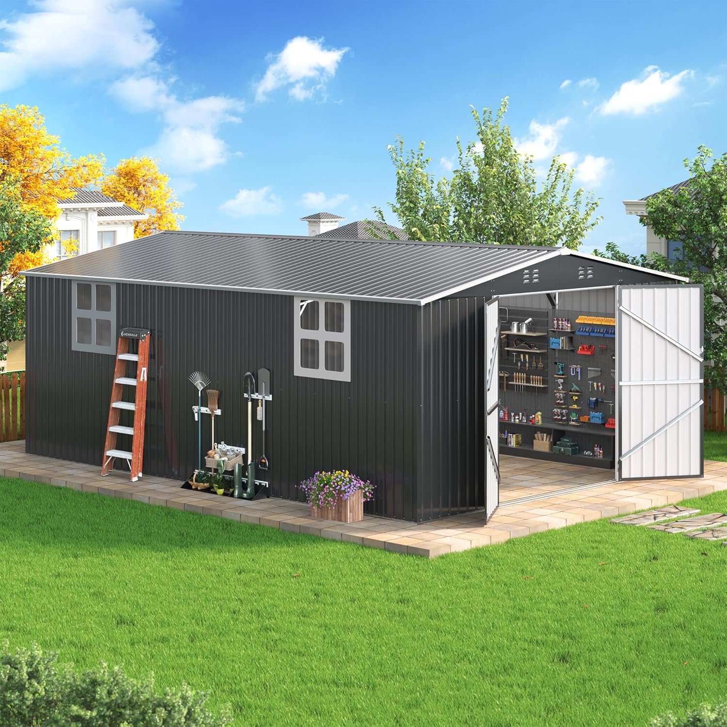 AirWire 12x18 FT Storage Shed review,AirWire outdoor shed review and rating,is AirWire metal shed worth buying,AirWire garden shed review pros cons,AirWire storage shed honest opinion,AirWire metal shed review verdict build quality and materials close-up