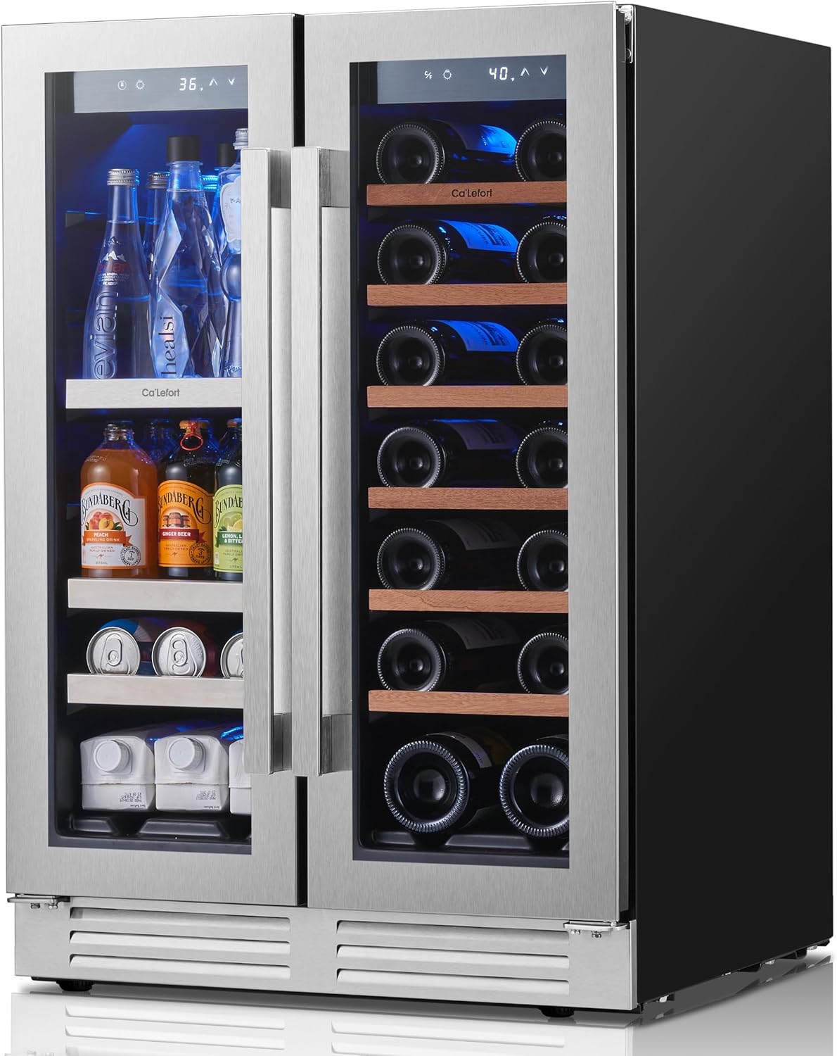 Ca'Lefort wine refrigerator review,Ca'Lefort 24 inch dual zone wine cooler review,Ca'Lefort beverage refrigerator review and rating,Is Ca'Lefort wine fridge worth buying,Ca'Lefort wine cooler review pros cons,Ca'Lefort 60 can 20 bottle fridge review honest opinion — full box contents and build quality