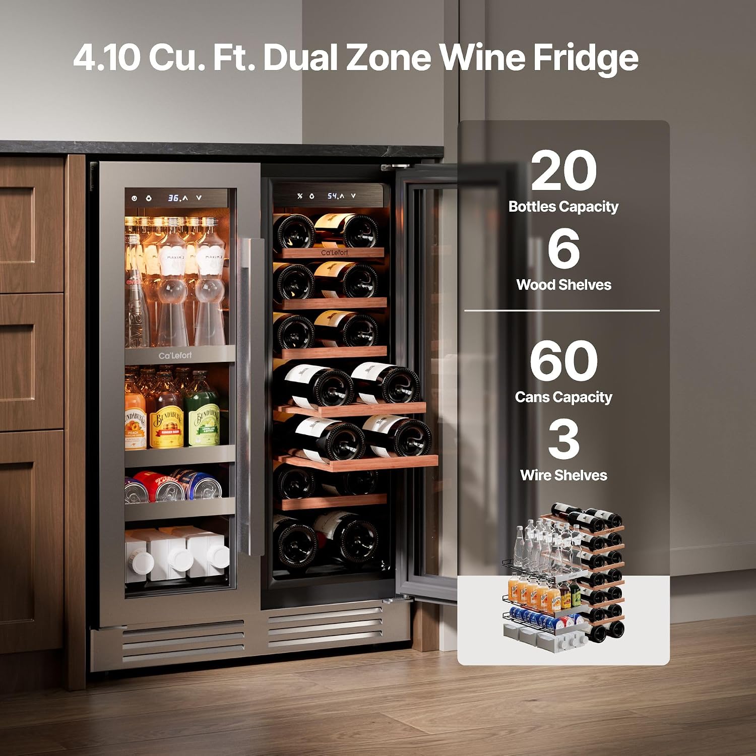 Ca'Lefort wine refrigerator review,Ca'Lefort 24 inch dual zone wine cooler review,Ca'Lefort beverage refrigerator review and rating,Is Ca'Lefort wine fridge worth buying,Ca'Lefort wine cooler review pros cons,Ca'Lefort 60 can 20 bottle fridge review honest opinion — features that matter in real use