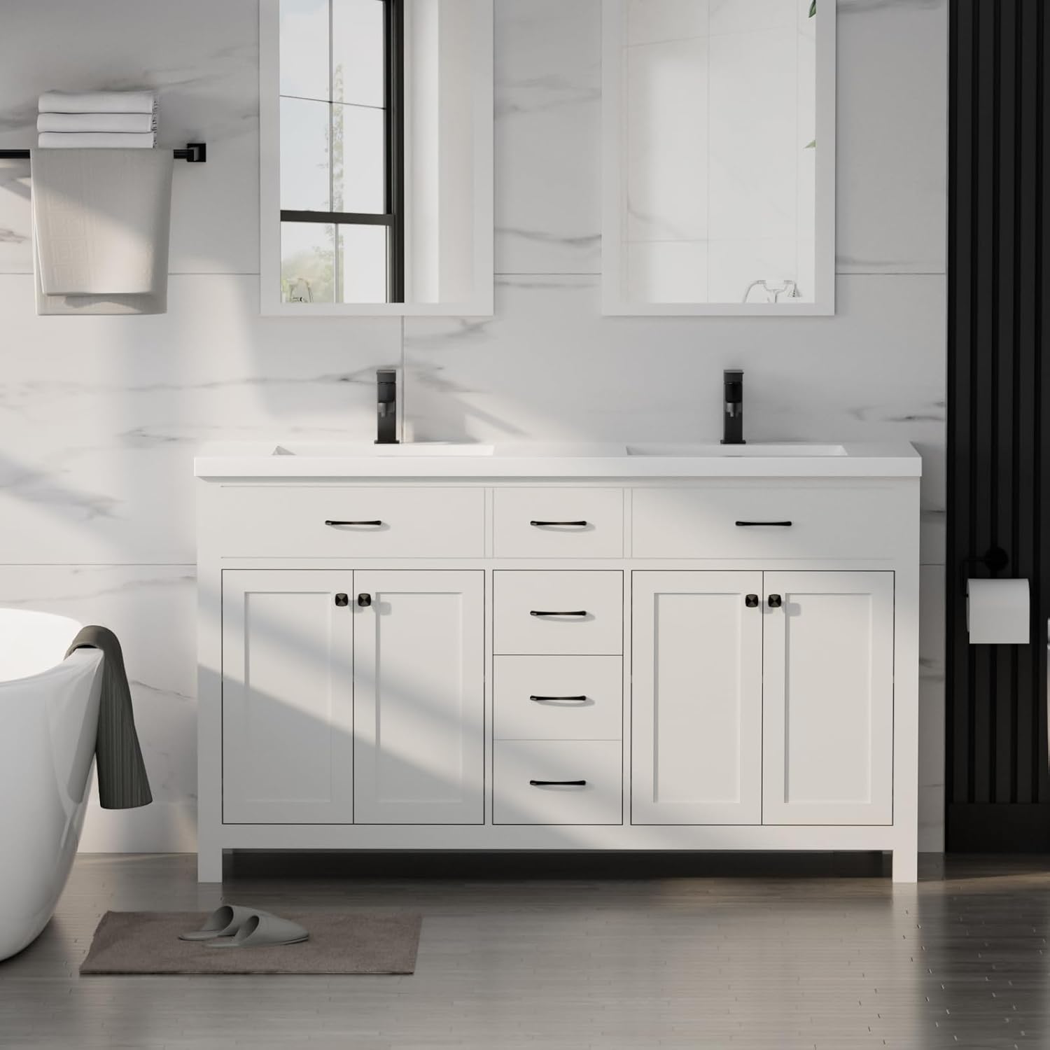 LUCKWIND 60 bathroom vanity review,LUCKWIND 60 bathroom vanity review and rating,is LUCKWIND 60 vanity worth buying,LUCKWIND 60 vanity review pros cons,LUCKWIND 60 vanity review honest opinion,LUCKWIND 60 bathroom vanity review verdict — full unboxing showing every item included