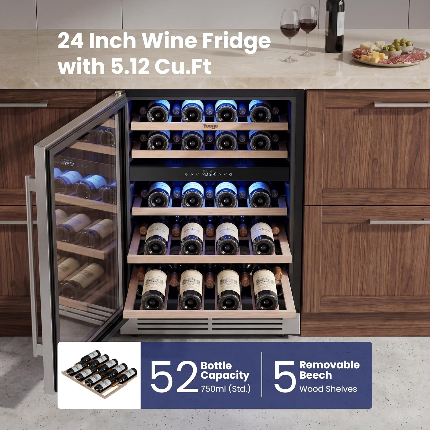 Yeego 24 inch wine cooler review,Yeego wine cooler review and rating,is Yeego wine fridge worth buying,Yeego 52 bottle wine fridge review pros cons,Yeego dual zone wine refrigerator honest review,Yeego wine cooler review verdict testing methodology and evaluation criteria