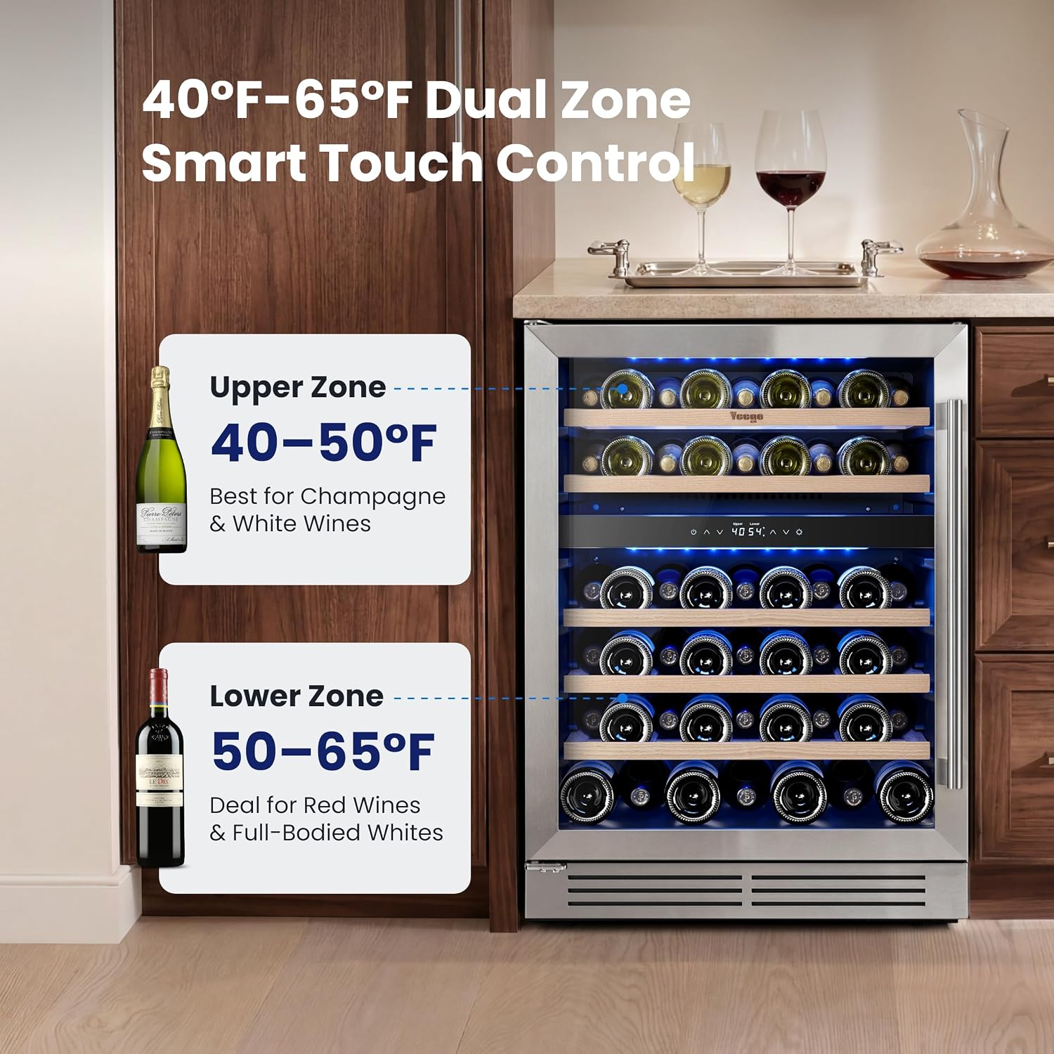 Yeego 24 inch wine cooler review,Yeego wine cooler review and rating,is Yeego wine fridge worth buying,Yeego 52 bottle wine fridge review pros cons,Yeego dual zone wine refrigerator honest review,Yeego wine cooler review verdict performance results — claims verified against real-world testing