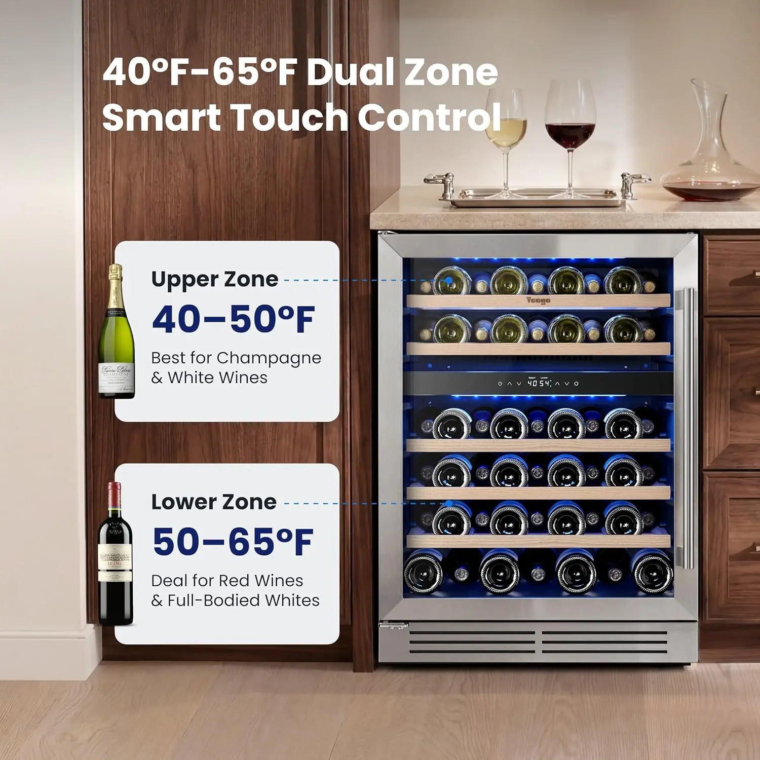 Yeego 24 inch wine cooler review,Yeego wine cooler review and rating,is Yeego wine fridge worth buying,Yeego 52 bottle wine fridge review pros cons,Yeego dual zone wine refrigerator honest review,Yeego wine cooler review verdict performance results — claims verified against real-world testing
