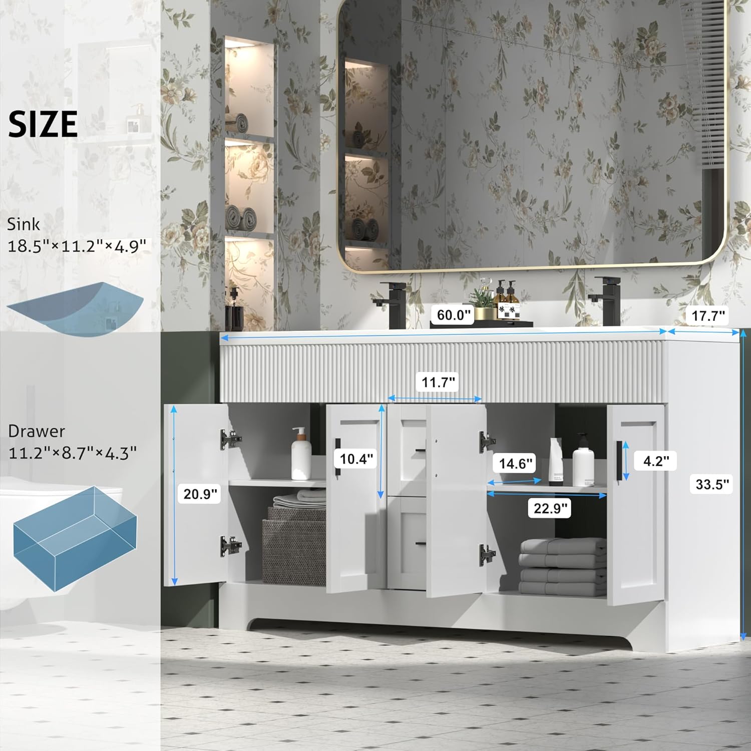 eclife 60 bathroom vanity review key features and specifications