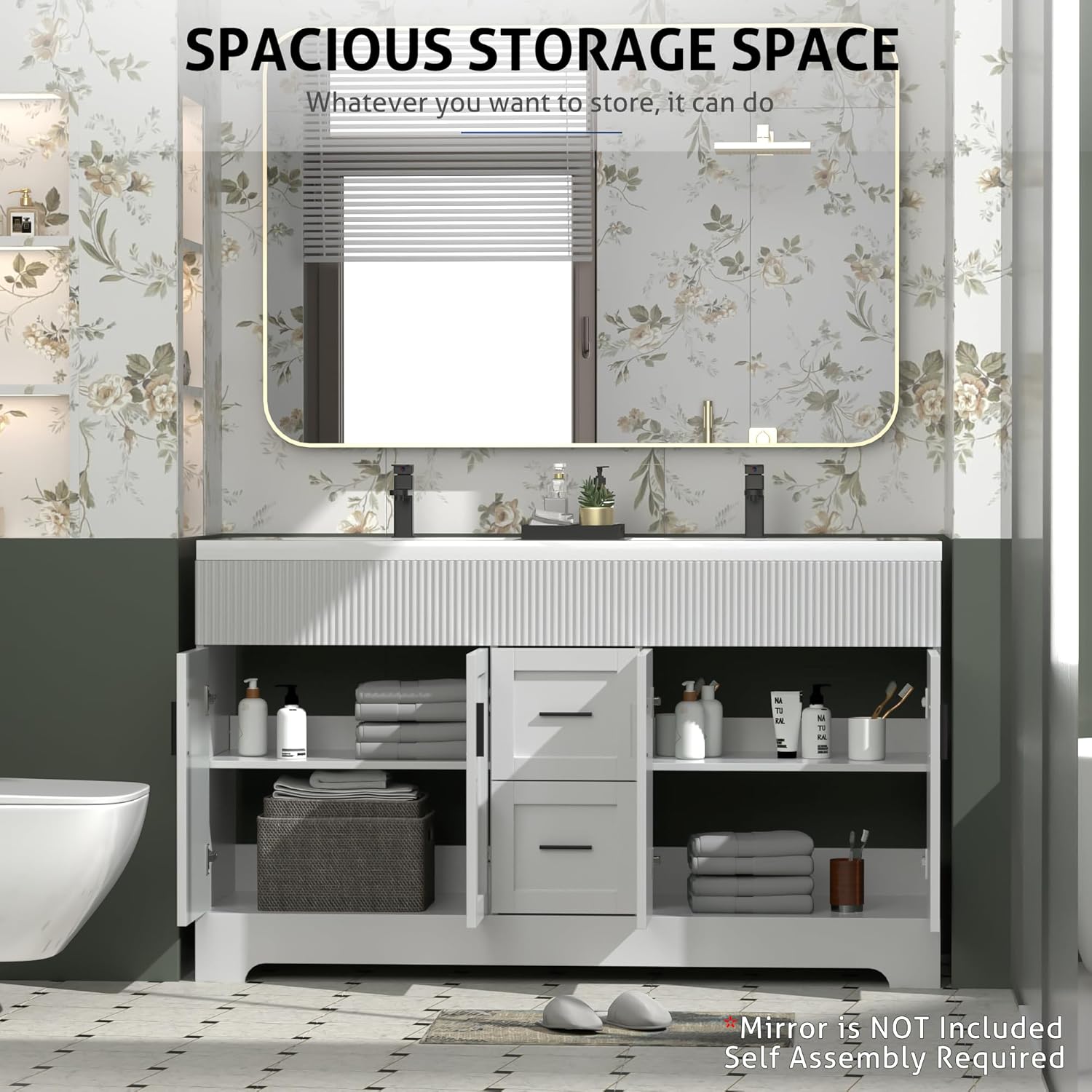 Step-by-step setup guide for eclife 60 bathroom vanity review